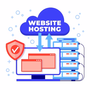 flat design website hosting illustration 23 2149253482